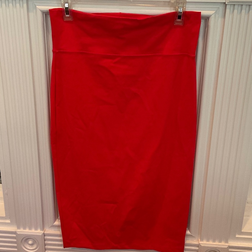 Elegant Orange-Red Women's Skirt